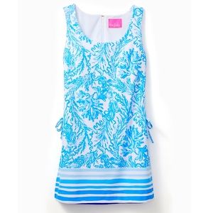 Lilly Pulitzer Aqua Blue Romper Size 6 NWT